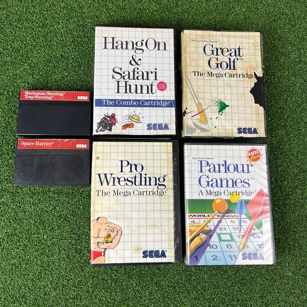Vintage Lot of 6 Sega Master System Game 1986